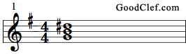 G Augmented Triad Example
